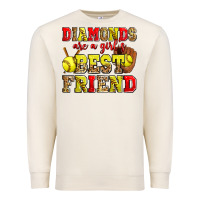 Sandshell diamonds are a girl's best friend softball Premium Sweatshirt - Zillion Design Studio