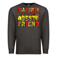 Smoke diamonds are a girl's best friend softball Premium Sweatshirt - Zillion Design Studio