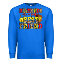 True Royal diamonds are a girl's best friend softball Premium Sweatshirt - Zillion Design Studio