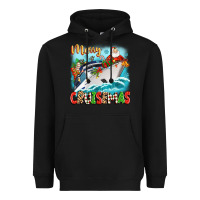 Black merry cruisemas Heavyweight Hoodie - Zillion Design Studio