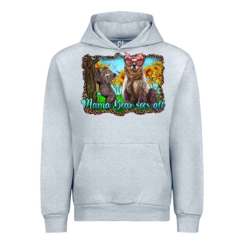 Mama Bear Sees All With Sunflowers Urban Hoodie by Artiststas | Teevron