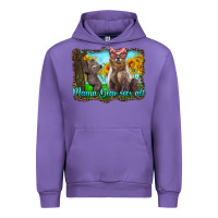 Tulip mama bear sees all with sunflowers Urban Hoodie - Artiststas