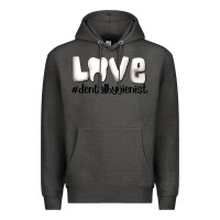 Charcoal Heather love dental hygienist Premium Hoodie - AdoDesignShop