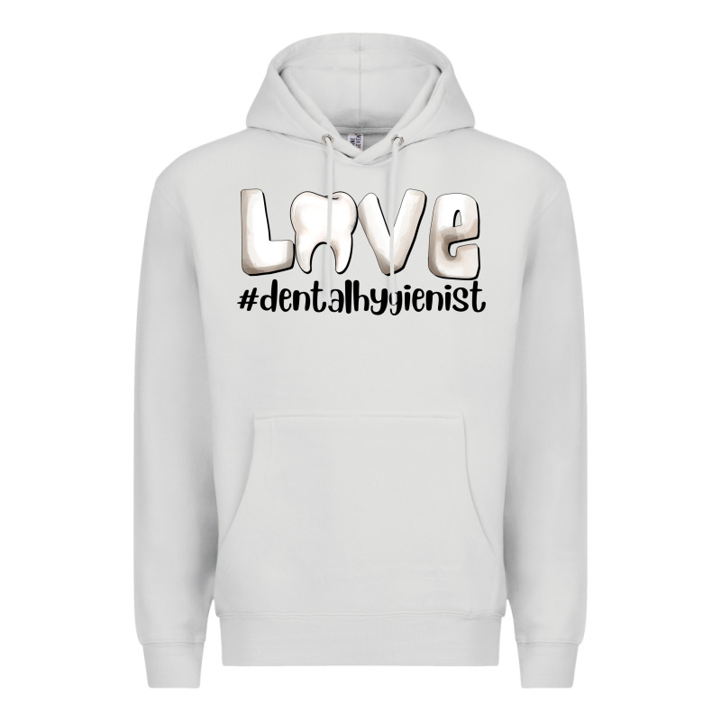 Love Dental Hygienist Premium Hoodie by AdoDesignShop | Teevron