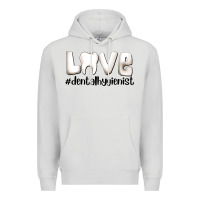 Dove Grey love dental hygienist Premium Hoodie - AdoDesignShop
