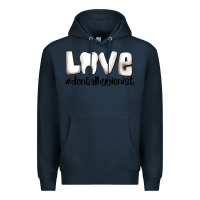 Navy love dental hygienist Premium Hoodie - AdoDesignShop