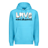 Ocean Blue love dental hygienist Premium Hoodie - AdoDesignShop
