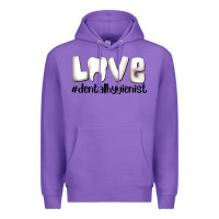 Purple love dental hygienist Premium Hoodie - AdoDesignShop