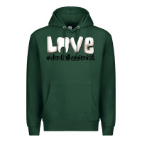 Sports Green love dental hygienist Premium Hoodie - AdoDesignShop