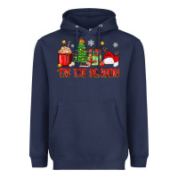 Navy 'tis the season christmas Heavyweight Hoodie - Zillion Design Studio