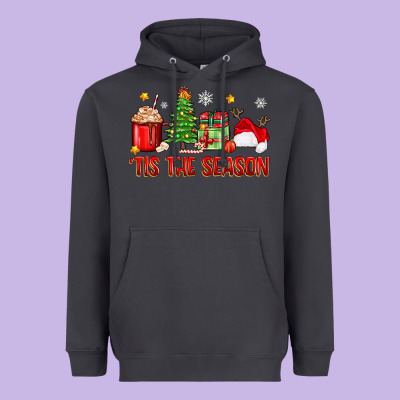 'tis The Season Christmas Heavyweight Hoodie Designed By Zillion Design Studio