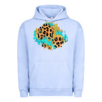 Pigment Grape Ice glitter leopard turquoise patch Urban Hoodie - AdoDesignShop