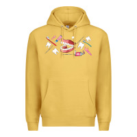 Antique Gold dentist elements Premium Hoodie - AdoDesignShop