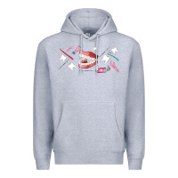 Heather Grey dentist elements Premium Hoodie - AdoDesignShop