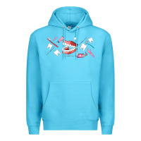Ocean Blue dentist elements Premium Hoodie - AdoDesignShop