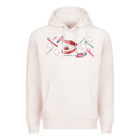Pale Pink dentist elements Premium Hoodie - AdoDesignShop
