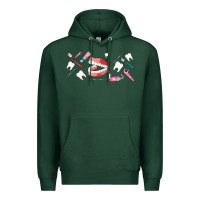 Sports Green dentist elements Premium Hoodie - AdoDesignShop