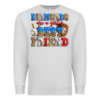 Dove Grey diamonds are a girl's best friend baseball Premium Sweatshirt - Zillion Design Studio