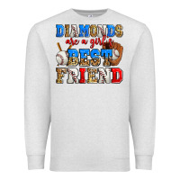 Oatmeal Heather diamonds are a girl's best friend baseball Premium Sweatshirt - Zillion Design Studio