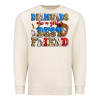 Sandshell diamonds are a girl's best friend baseball Premium Sweatshirt - Zillion Design Studio