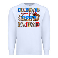 White diamonds are a girl's best friend baseball Premium Sweatshirt - Zillion Design Studio