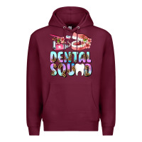 Burgundy dental squad Premium Hoodie - AdoDesignShop