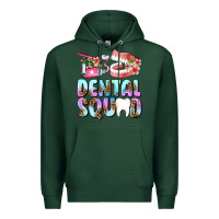 Sports Green dental squad Premium Hoodie - AdoDesignShop