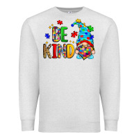Oatmeal Heather be kind autism gnome Premium Sweatshirt - Zillion Design Studio