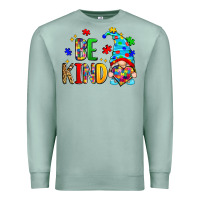 Seafoam be kind autism gnome Premium Sweatshirt - Zillion Design Studio