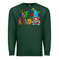 Sports Green be kind autism gnome Premium Sweatshirt - Zillion Design Studio