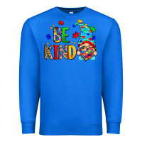 True Royal be kind autism gnome Premium Sweatshirt - Zillion Design Studio
