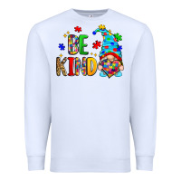 White be kind autism gnome Premium Sweatshirt - Zillion Design Studio