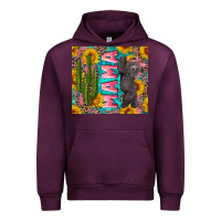 Mauve Wine western mama with baby bear Urban Hoodie - Artiststas