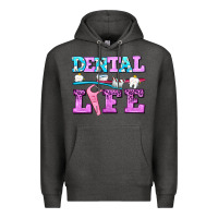 Charcoal Heather dental life with teeth Premium Hoodie - AdoDesignShop