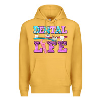 Mustard dental life with teeth Premium Hoodie - AdoDesignShop