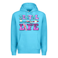 Ocean Blue dental life with teeth Premium Hoodie - AdoDesignShop