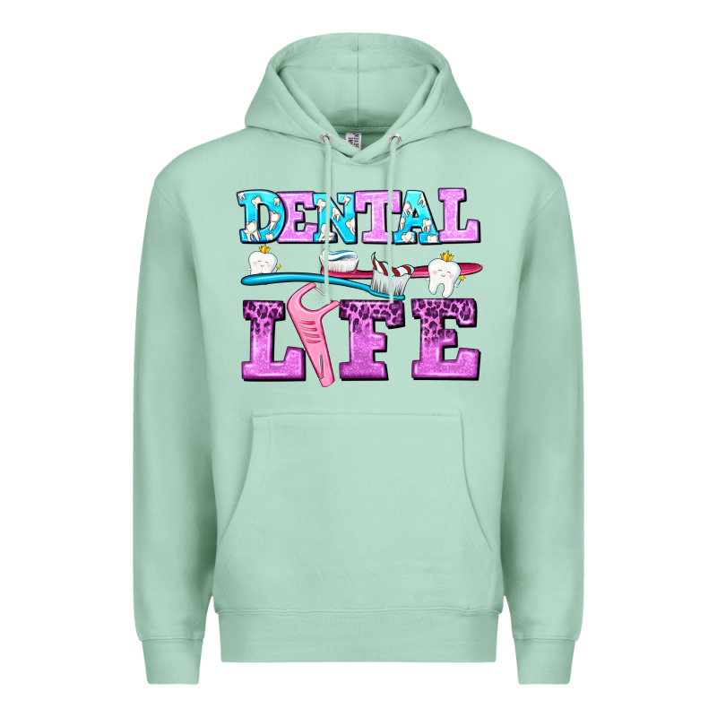 Dental Life With Teeth Premium Hoodie by AdoDesignShop | Teevron