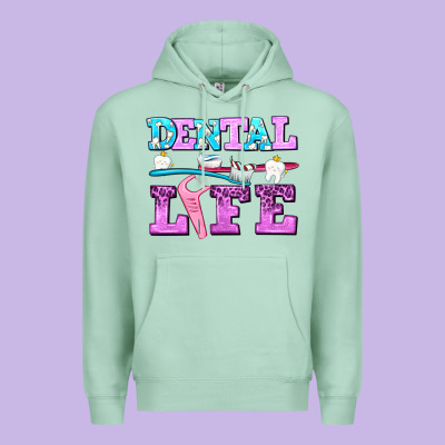 Dental Life With Teeth Premium Hoodie Designed By Adodesignshop