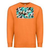 Carrot Cowhide Background Western Premium Sweatshirt - texasbilliewilder