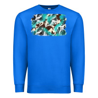 True Royal Cowhide Background Western Premium Sweatshirt - texasbilliewilder