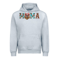 Heather Grey mama with bear Urban Hoodie - Artiststas