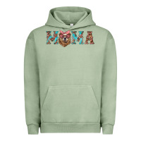 Pigment Oil Green mama with bear Urban Hoodie - Artiststas