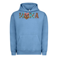 Pigment Pebble Blue mama with bear Urban Hoodie - Artiststas