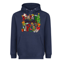 Navy santa's favorite pt Heavyweight Hoodie - Zillion Design Studio
