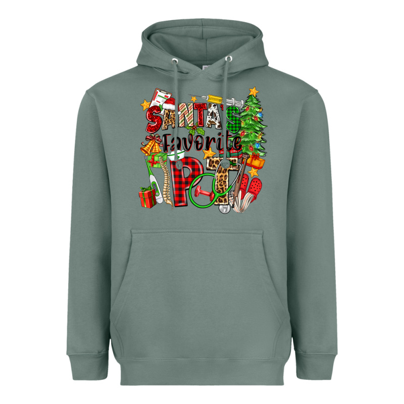 Santa's Favorite Pt Heavyweight Hoodie by Zillion Design Studio | Teevron