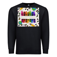 Black Personalized Crayons Premium Sweatshirt - texasbilliewilder