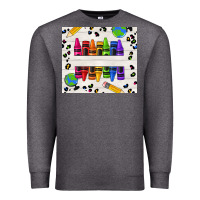 Charcoal Heather Personalized Crayons Premium Sweatshirt - texasbilliewilder