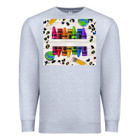 Heather Grey Personalized Crayons Premium Sweatshirt - texasbilliewilder