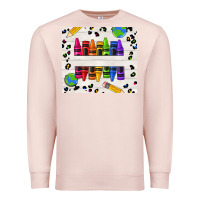 Pale Pink Personalized Crayons Premium Sweatshirt - texasbilliewilder
