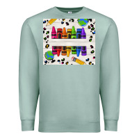 Seafoam Personalized Crayons Premium Sweatshirt - texasbilliewilder